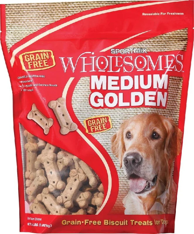 Wholesomes Medium Golden Biscuits Grain Free Dog Treats