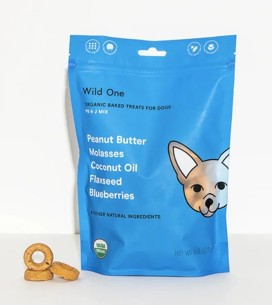 Wild One Organic Baked Dog Treats (PB & J Mix)