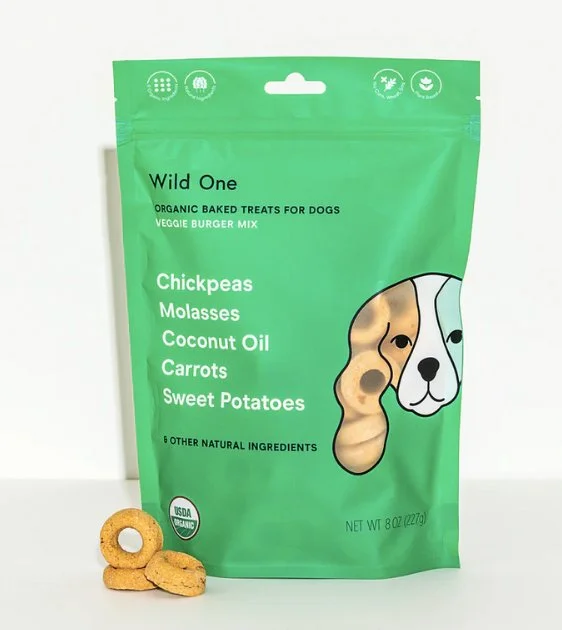 Wild One Organic Baked Dog Treats (Veggie Burger Mix)