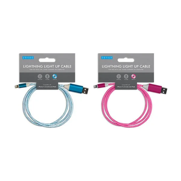 Zenso Lightning Light Up Cable iPHONE 1M