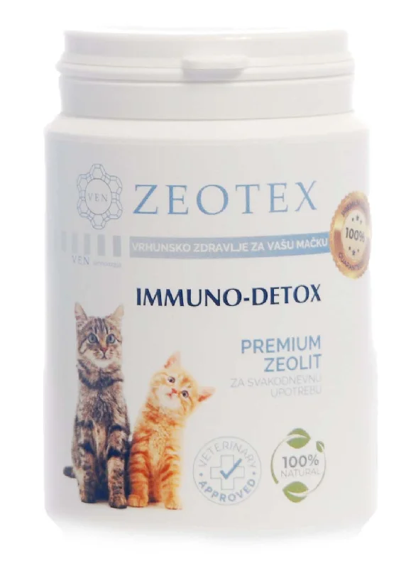 ZEOTEX  Mačke Immuno Detox, premium zeolit (klinoptilolit),120g