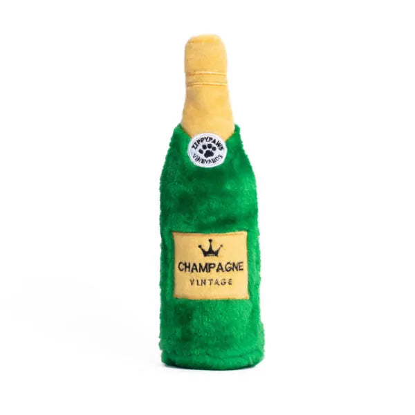 ZippyPaws Happy Hour Crusherz Dog Toy- Champagne